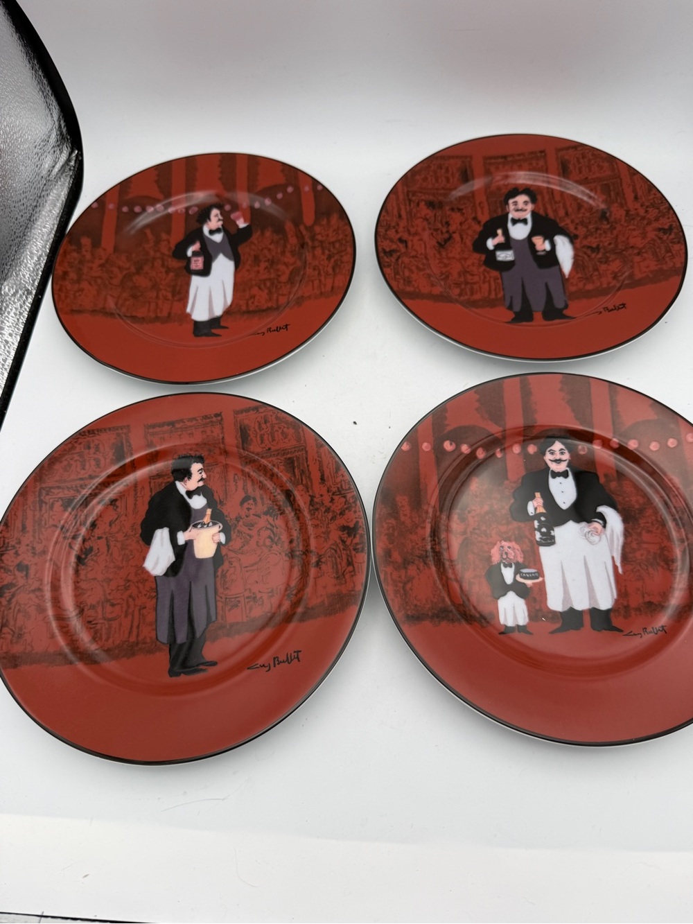 Guy Buffet Les Garçons salad Plates - Set of 4